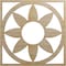 Ekena Millwork Blume Wood Fretwork Pierced Ceiling Medallion, Hickory, 24"OD x 8 3/8"ID x 1/4"T CMWP24X24X0250BLHI - alternate 1